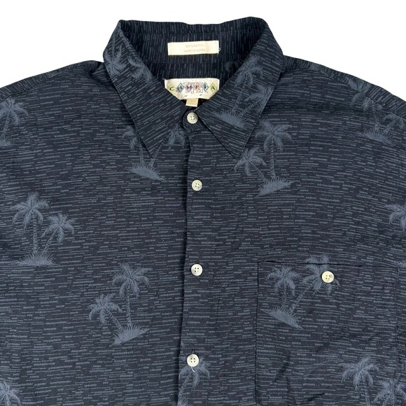 campia moda Other - Campia Moda Men's Hawaiian Shirt VTG Palm Tree 100% Rayon Camp Large Resortwear